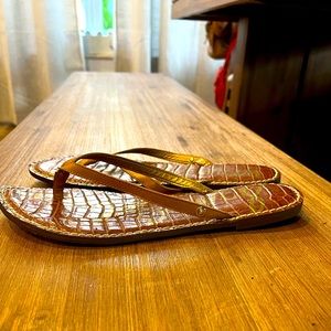 Sam Edelman Gracie leather flip flop size 9